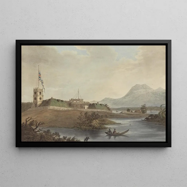 Joseph Constantine Stadler - Fort Marlborough Benkulen Sumatra 1799.webp