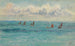 Yachts français en mer - Joseph Edward Southall — artwork view