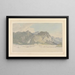 Cottage de Lodore Rocks - Joseph Farington — gerahmtes Bild an der Wand