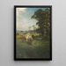 Bétail en pâturage - Joseph Farquharson — framed artwork on a wall