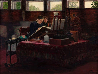 Joseph Flix Bouchor - La Princesse Mathilde dans son atelier de StGratien.webp