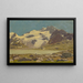 Alpenlandschaft mit See - Joseph Geisser — gerahmtes Bild an der Wand