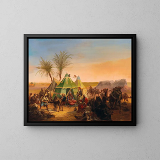 Joseph Heicke - A Bedouin Encampment.webp