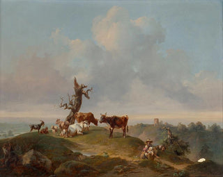 Joseph Heicke - Khe und Ziegen auf der Weide.webp