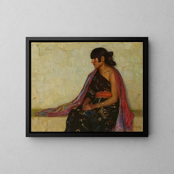 Robe hopi antica crocifissa - Joseph Henry Sharp — quadro incorniciato alla parete