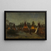 Schatten in der Nacht - Joseph Henry Sharp — gerahmtes Bild an der Wand