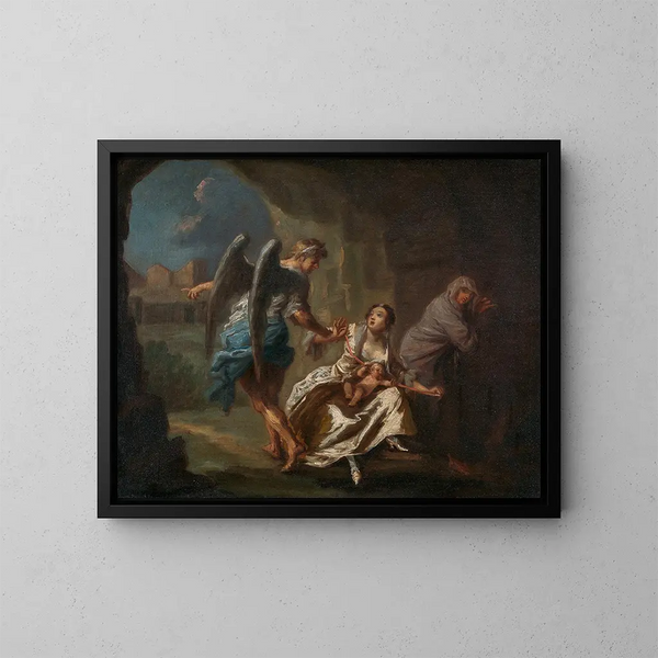 L'Ange de la Miséricorde - Joseph Highmore — gerahmtes Bild an der Wand