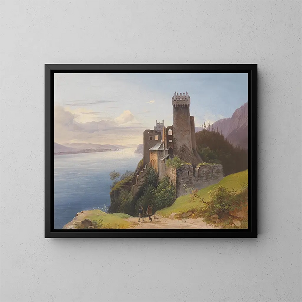 Ruine Weitenegg - Joseph Holzer — gerahmtes Bild an der Wand