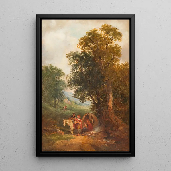 Joseph Horlor - Landscape with people resting.webp