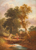 Bauern beim Spaziergang an einem Bach - Joseph Horlor — Ansicht des Kunstwerks
