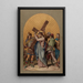 II Gesù è caricato della sua croce - Joseph Hussenot — quadro incorniciato alla parete