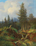Paesaggio con ruscello boscoso e figure decorative - Joseph Jonas — vista dell’opera