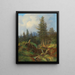 Paesaggio con ruscello boscoso e figure decorative - Joseph Jonas — quadro incorniciato alla parete