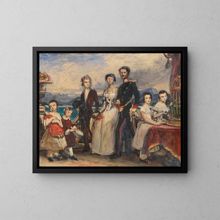 Joseph Karl Stieler - Studie zu dem Gemlde Die Geschwister der Kaiserin Elisabeth von sterreich.webp
