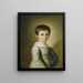 Portrait eines Jungen - Joseph Lavos — gerahmtes Bild an der Wand
