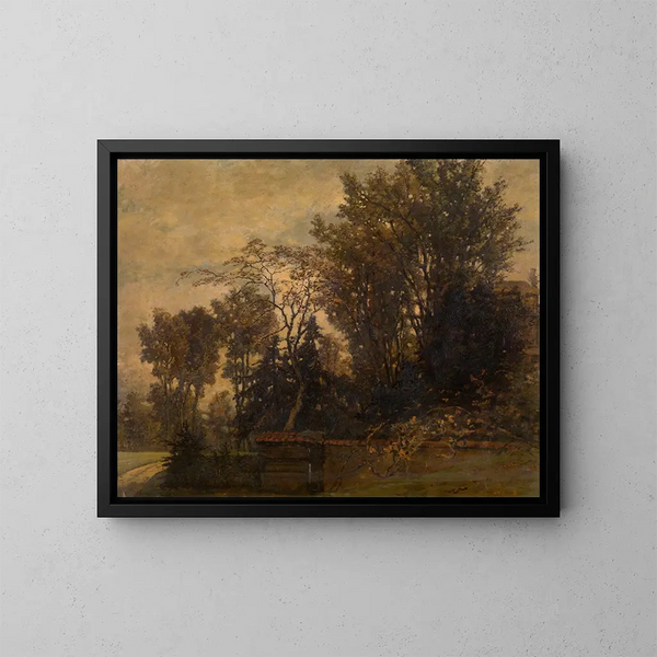 Landschaft - Joseph Lies — gerahmtes Bild an der Wand
