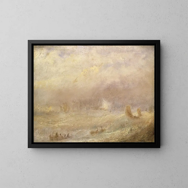 Eine Ansicht von Deal - Joseph Mallord William Turner — gerahmtes Bild an der Wand