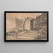 Fisherman's Cottage in Dover - Joseph Mallord William Turner — framed artwork on a wall