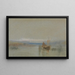 Bateaux di Pesca Tranquilli al largo di Le Havre - Joseph Mallord William Turner — quadro incorniciato alla parete