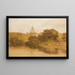 Abbey of Fonthill, Wiltshire - Joseph Mallord William Turner — framed artwork on a wall