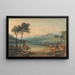 Lac Léman und Mont Blanc - Joseph Mallord William Turner — gerahmtes Bild an der Wand