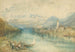 Vista sul lago di Thun dalla parte opposta di Scherzligen con il castello di Schadau e il Niesen in lontananza, Svizzera - Joseph Mallord William Turner — vista dell’opera