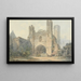 Porte Saint-Augustin à Canterbury - Joseph Mallord William Turner — framed artwork on a wall