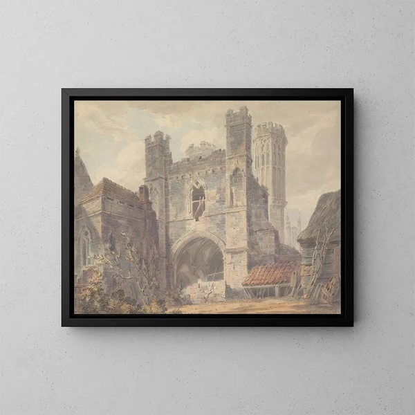 Porte Saint-Augustin de Canterbury - Joseph Mallord William Turner — quadro incorniciato alla parete