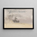 Das Skizzenbuch des Kanals 49 - Joseph Mallord William Turner — gerahmtes Bild an der Wand