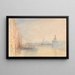 Venice L'embouchure du Grand Canal - Joseph Mallord William Turner — framed artwork on a wall