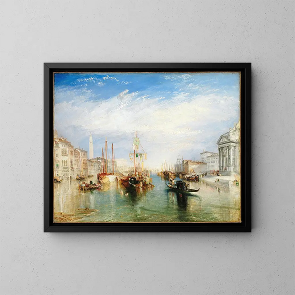 Venedig vom Tor der Madonna della Salute - Joseph Mallord William Turner — gerahmtes Bild an der Wand