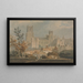 View of Ely Cathedral - Joseph Mallord William Turner — framed artwork on a wall