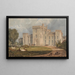 Ansicht von Hampton Court Hertfordshire aus Nordwesten - Joseph Mallord William Turner — gerahmtes Bild an der Wand