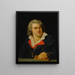 Portrait de D. F. Desrues - Joseph Marie Vien le Jeune — gerahmtes Bild an der Wand