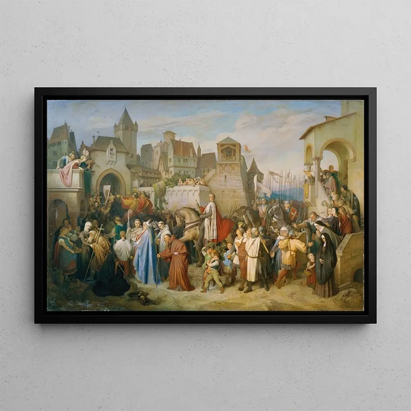 Joseph Mathias von Trenkwald - Herzog Leopolds des Glorreichen Einzug in Wien nach dem Kreuzzug von 1219.webp