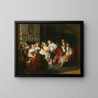 Joseph Nicolas RobertFleury - Une Lecture Chez Madame De Sevigne.webp