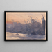 Porto e skyline di New York la notte - Joseph Pennell — quadro incorniciato alla parete