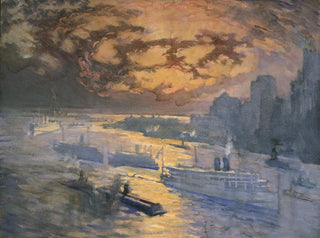 Joseph Pennell - Reflective river.webp