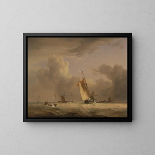 Joseph Stannard - Fishing Smack and Other Vessels in a Strong Breeze.webp