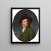 Portrait eines jungen Gentlemans - Joseph Tassé — gerahmtes Bild an der Wand