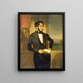 Ritratto di un gentiluomo - Joseph Weidner — quadro incorniciato alla parete