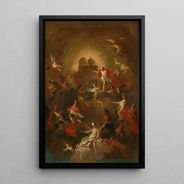 Joseph Winterhalder the younger - Christus und die neun Engelchre erwarten Maria vor seinem und ihrem Thron.webp