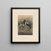 The Stork with Saddle Beak - Joseph Wolf — framed artwork on a wall