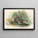 Der Katze Wagati - Joseph Wolf — gerahmtes Bild an der Wand