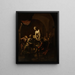 Accademia alla luce delle lampade - Joseph Wright de Derby — quadro incorniciato alla parete