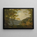 Landschaft am See - Joseph Wright de Derby — gerahmtes Bild an der Wand