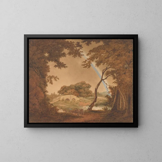 Joseph Wright of Derby - Landscape with Rainbow View near Chesterfield.webp