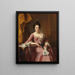 Ritratto di una donna - Joseph Wright de Derby — quadro incorniciato alla parete