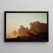 Le golfe de Salerne - Joseph Wright de Derby — gerahmtes Bild an der Wand