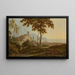 Ansicht von San Felice Circeo bei Gaeta - Joseph Wright de Derby — gerahmtes Bild an der Wand